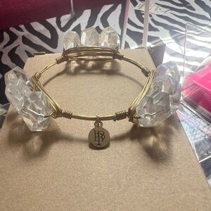 Bourbon and bowties triple crystal wire bracelet rare